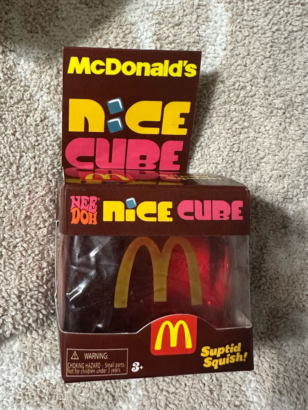 NeeDoh McDonald's Red and Yellow Nice Cube – The Branded Squishy Toy
